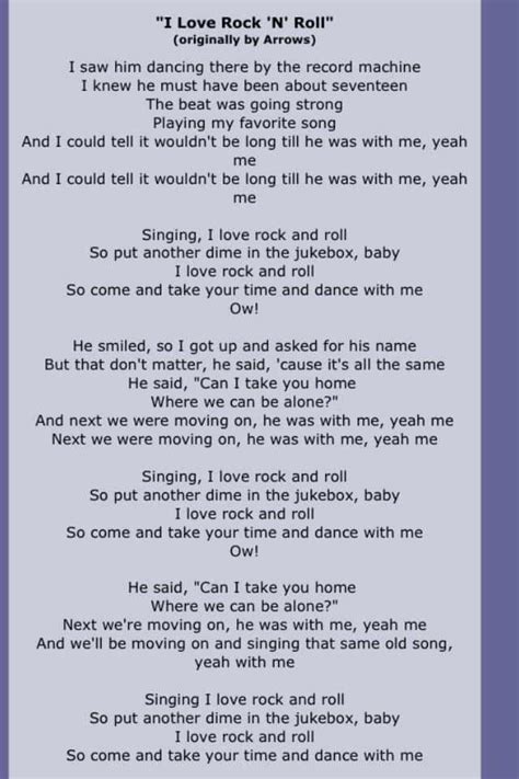 Rock N Roll Song Lyrics - rekishimeizen