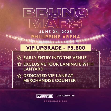 Bruno Mars live at the Philippine Arena this June - Philippine Concerts