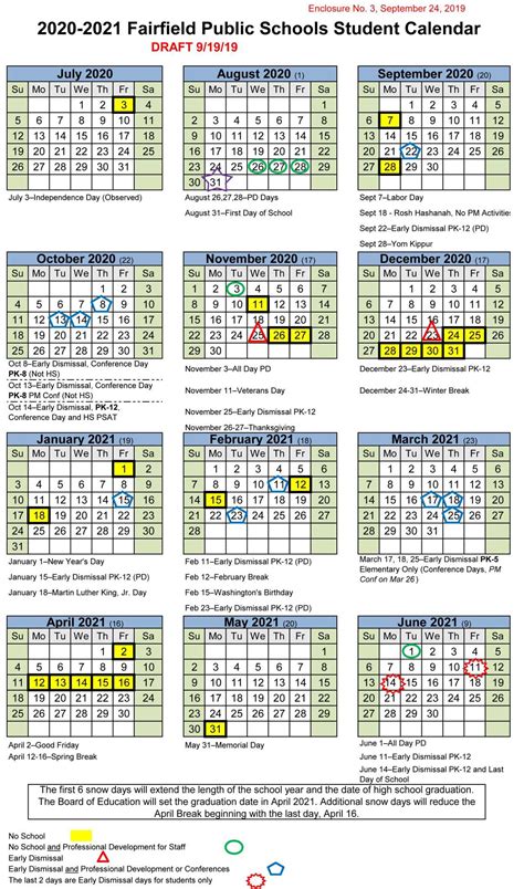 Fairfield Public Schools Calendar 2024 - Schoolcalendars.net