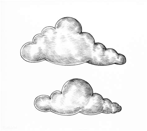Download Hd Clouds Clipart Sketch Clouds Black And Wh - vrogue.co