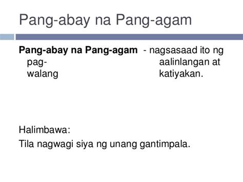 Kohesyong gramatikal at uri ng pang abay