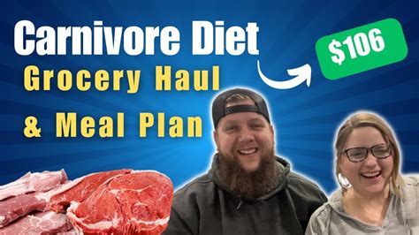 Carnivore Diet Grocery Haul & Meal Plan | Meal Prep on the Carnivore ...