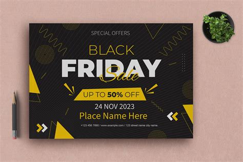 Black Friday Flyer Design Layout | Creative Market