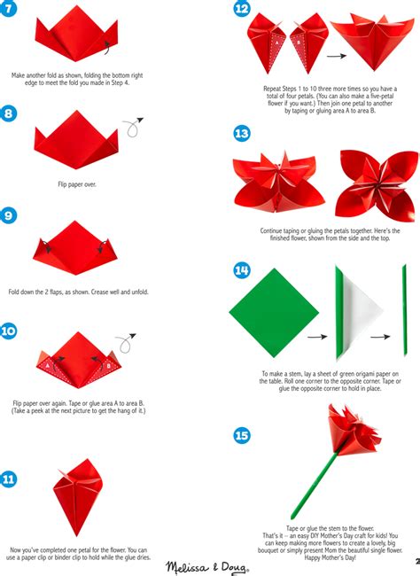 DIY: Origami Paper Flower for Mother’s Day | Melissa & Doug Blog