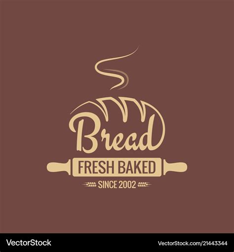 Bread logo for bakery background Royalty Free Vector Image