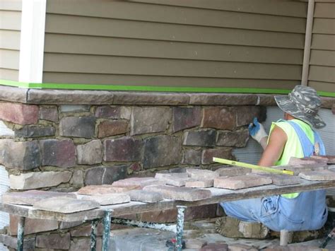 Stone veneer over concrete foundation walls | Exterior brick, House ...