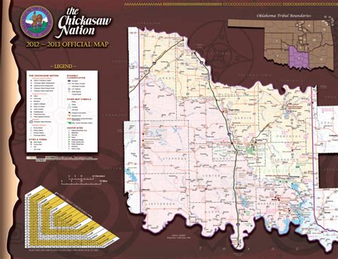 Chickasaw Nation Map - Cartography & Publishing Services (GISCAPS)