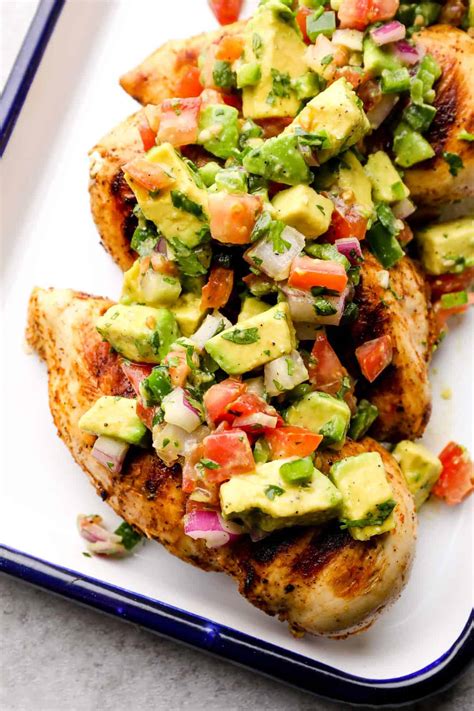 Chicken with Avocado Salsa - Easy Chicken Recipes