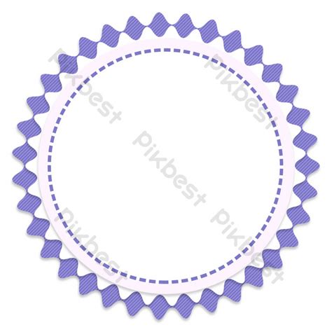 Purple Polygonal Circle Simple Border PNG Images | PSD Free Download ...