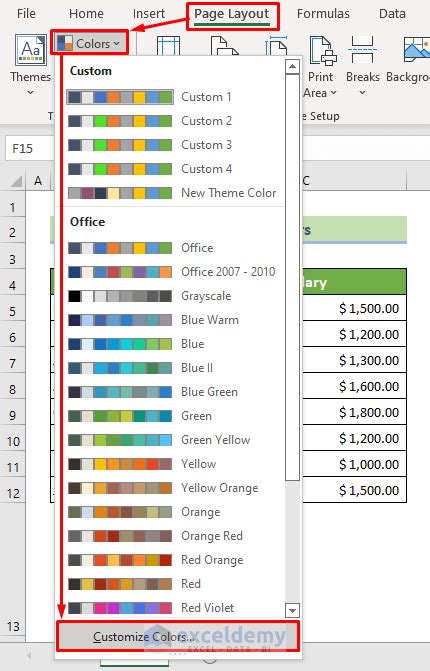 How to Change Theme Colors in Excel (with Quick Steps)