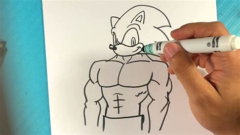 EASY How to Draw BUFF SONIC