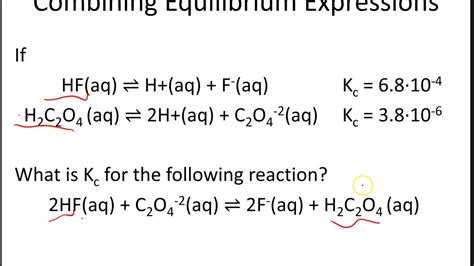 Combining Equilibrium Expressions - YouTube