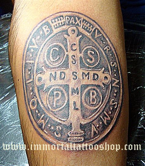 IMMORTAL TATTOO MANILA PHILIPPINES by frank ibanez jr.: SAINT BENEDICT /3D TATTOO/BLACK AND GREY ...