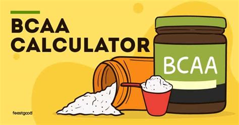 BCAA Dosage Calculator - FeastGood.com