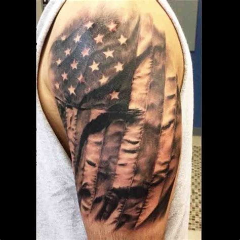 American Flag Tattoos Black And White | American flag sleeve tattoo, Patriotic tattoos, American ...