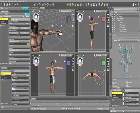 Daz3d software interface and human model. | Download Scientific Diagram