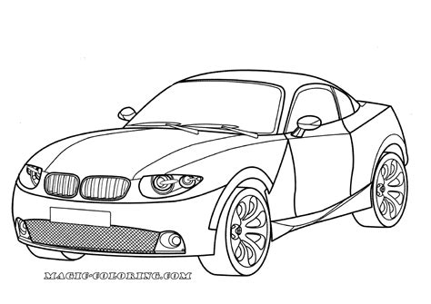 Coloriage Voiture De Sport Bmw - Desem Create