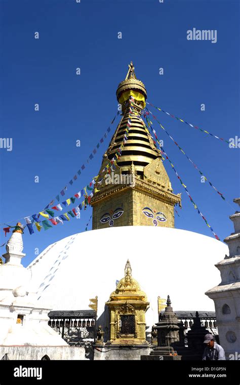 Swayambhunath temple Kathmandu Nepal Stock Photo - Alamy