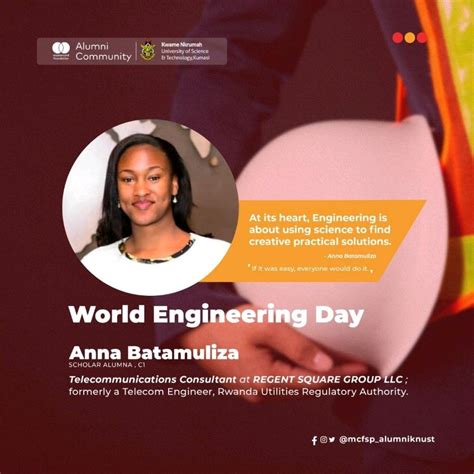 MCF Alumni - KNUST on LinkedIn: Today is World Engineering Day for Sustainable Development. The ...