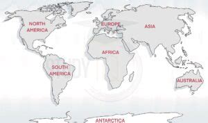 7 Continents of the World, Name, Map, Important Facts