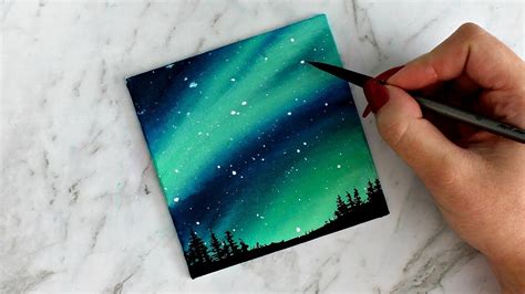 [32+] Easy Night Sky Canvas Painting