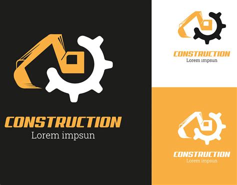 Construction Equipment Rental Logo on Behance