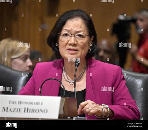 United States Senator Mazie Hirono (Democrat of Hawaii) testifies ...