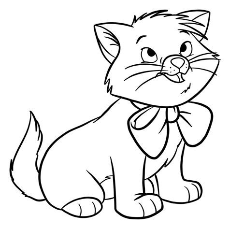 How to draw Toulouse from The Aristocats - Sketchok easy drawing guides