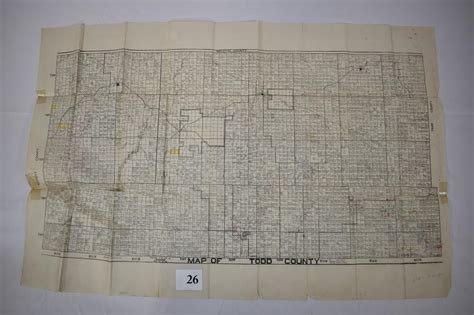 Lot - Old Map of Rose Bud Indian