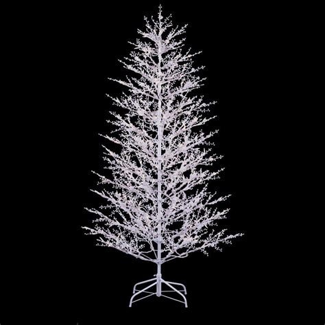 GE 7 ft. White Winterberry Branch Tree with LED Lights-21052HD | Led ...