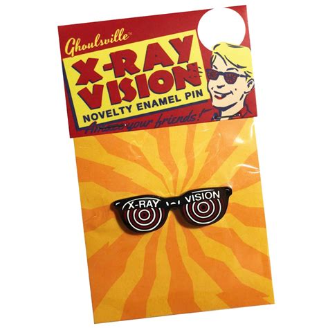 X-Ray Vision Glasses Enamel Pin Ghoulsville Novelty Collectible ...