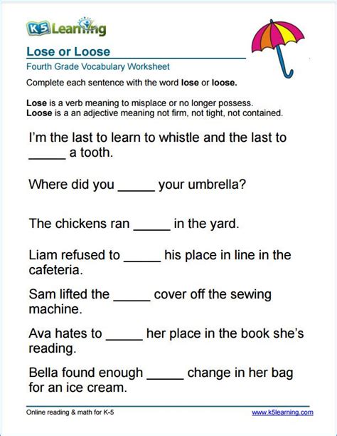 English Grammar Worksheets For Grade 4 With Answers Pdf – Thekidsworksheet