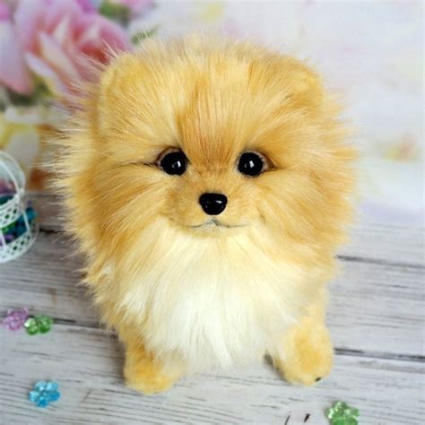 Realistic Plush Spitz Pomeranian DogPlush Pomeranian | Etsy