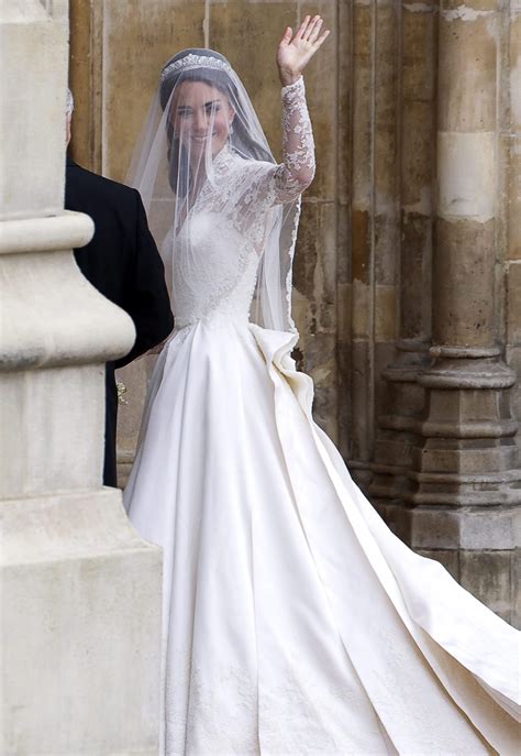 Princess Catherine in Sarah Burton wedding dress - PaulaTrendSets