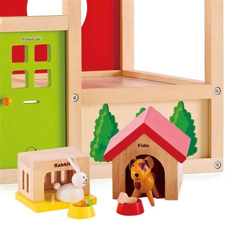 Hape Family Pets Wooden Doll House Animals - Buy Online in UAE. | Toys And Games Products in the ...