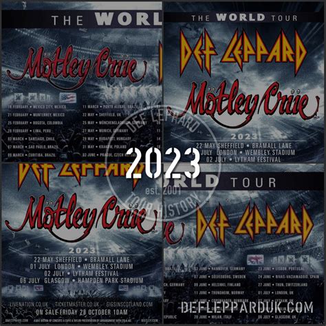 Def Leppard The World Tour 2023 | Main Page