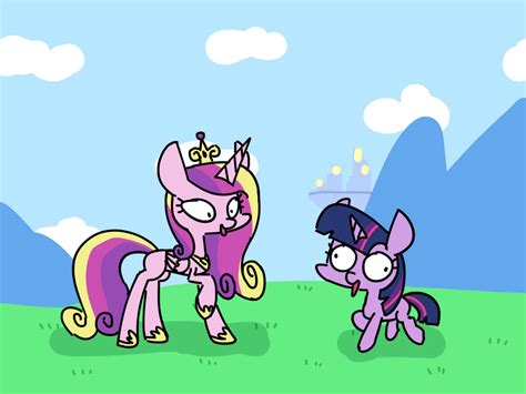 Princess Cadance and Twilight Sparkle by TastiMelon on DeviantArt