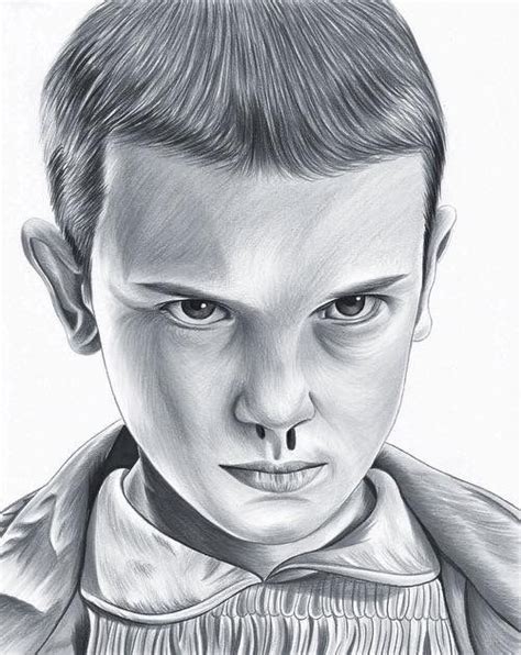 Eleven Drawing | Stranger things art, Celebrity drawings, Eleven ...