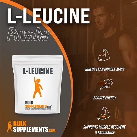 BulkSupplements.com L-Leucine Powder - Amino Acid Nutritional Supplements - BCAAs Amino Acids ...