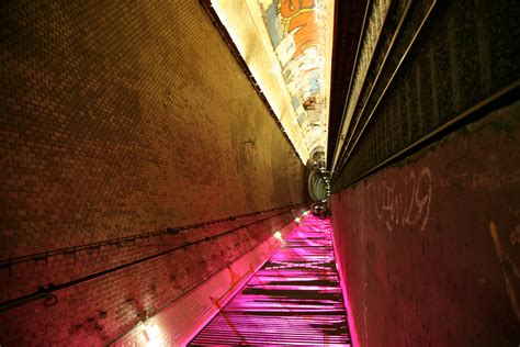 Free Images : light, sunlight, urban, tunnel, green, reflection, color ...