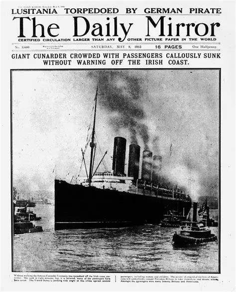 RMS Lusitania sinking