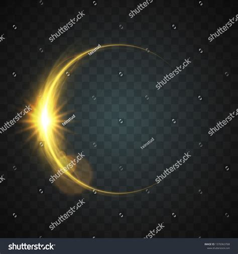 Vector Yellow Light Effect Stock Vector (Royalty Free) 1376963768 ...