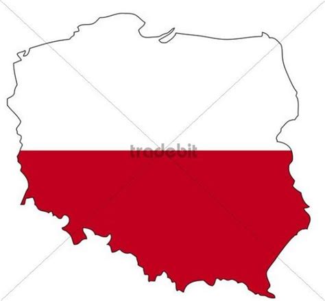 Poland, flag, outline - Download Places