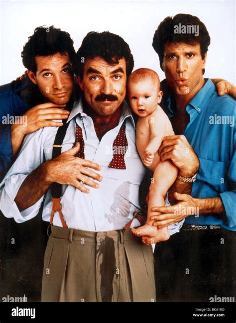 THREE MEN AND A BABY (1987) STEVE GUTTENBERG, TOM SELLECK, TED DANSON ...