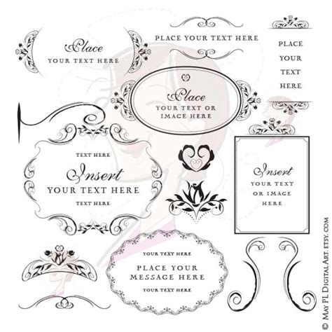 Vintage Hanging Sign Clipart Digital Download Make Your Own Wedding Invitation Program ...