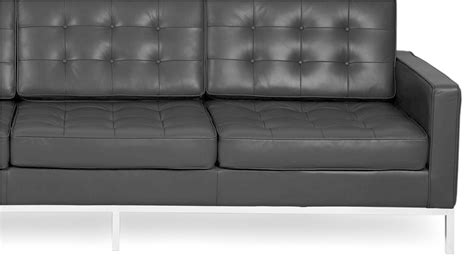 White Sofa - Kardiel Florence Knoll 3 Seat Style Sofa, Aniline Leather, Transparent Png ...