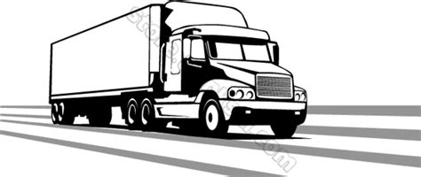 Free Tractor Trailer Silhouette, Download Free Tractor Trailer ...