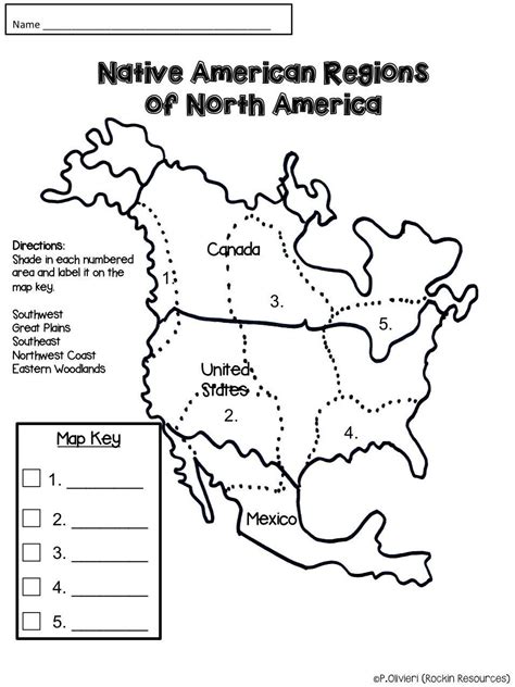 Native American Tribes And Regions Worksheets