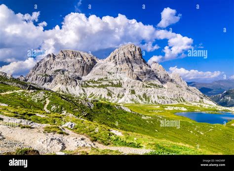 Dolomites Alps, Italy. Wilderness scenery of Sesto Dolomites in Northern Italy, South Tyrol ...