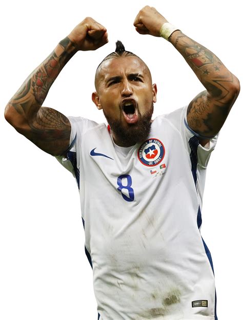 Arturo Vidal Chile football render - FootyRenders